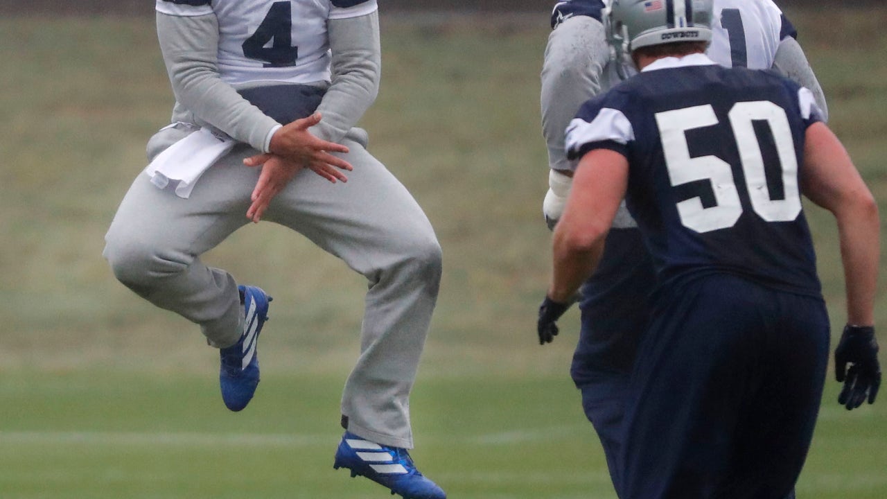 Dallas QB Dak Prescott doing a number on the New York Giants